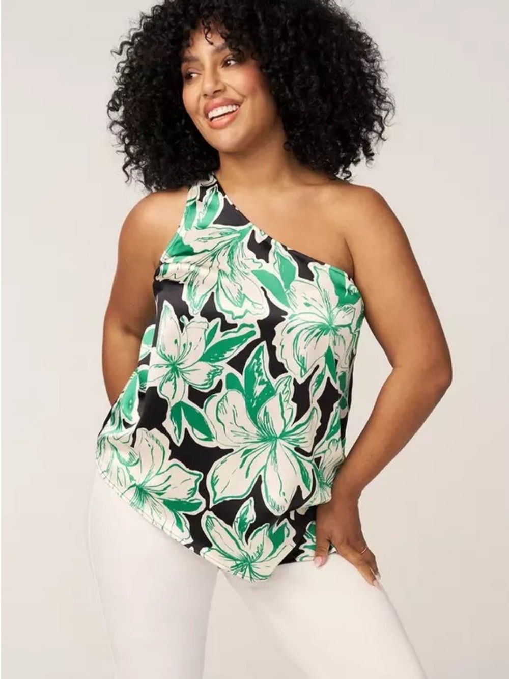 torrid One-Shoulder Floral Top. Size 2x, 18-20w
